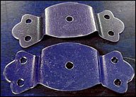 Set of 4 Antique Brass Brackets with Pins Handle Loop Brackets with No Pins 