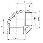 90&deg; Elbows Banded Equal Pipe Fittings 